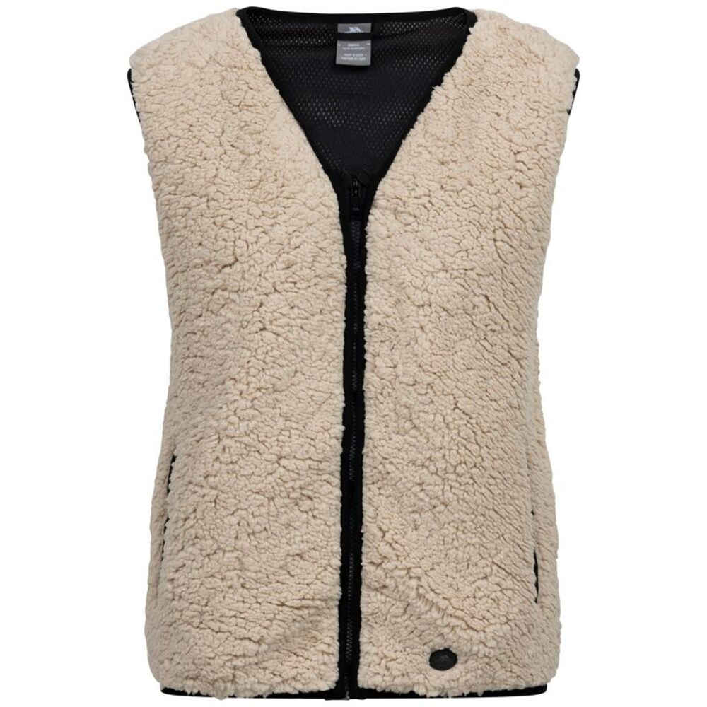Trespass Womens/Ladies Roslin Fleece Vest / Ivory